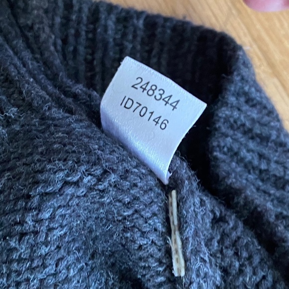 Ann Taylor LOFT Charcoal Gray Cowl Neck Asymmetrical Hem Sweater Size M - Picture 7 of 12